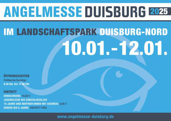 Eintrittskarte für die Angelmesse Duisburg 2025