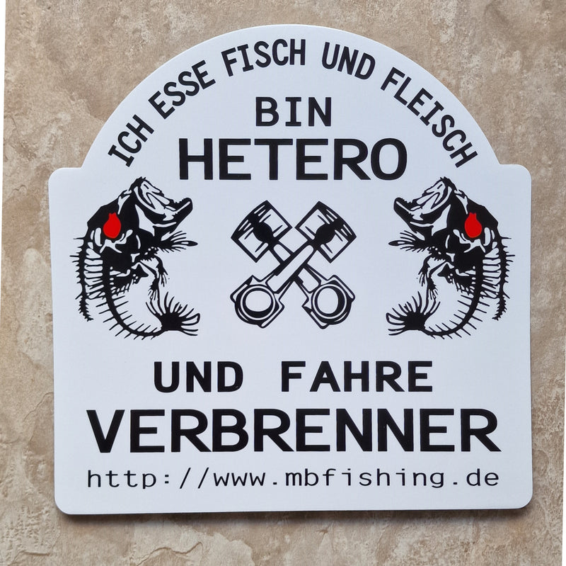 Sticker - Ich esse Fisch und Fleisch......